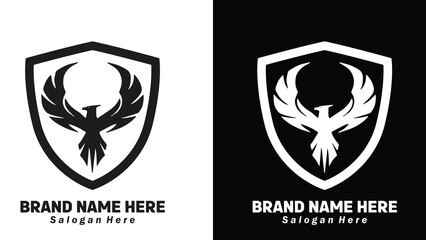 Eagle Shield icon design illustration, Vector illustration.