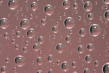 background of water drops on glass
