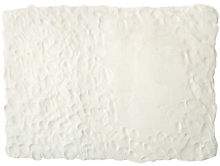 White plasticine texture with finger prints. Modeling clay material pattern background.