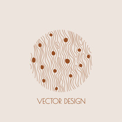 Round modern minimal logo