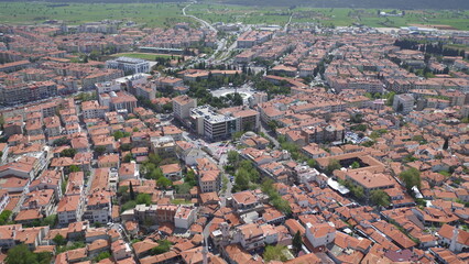 Aerial view over the Mentese, Mugla Turkey