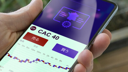フランスのファンドに投資します。 ETFを購入します。 投資家はフランス市場のcac40トレンドに従います. CAC40 ETF