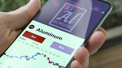 Invest in ETF aluminium, an investor buys or sell an etf commodity fund.