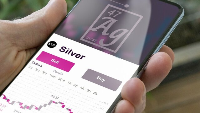 Invest In ETF Silver, An Investor Buys Or Sell A Precious Metal Etf Fund .