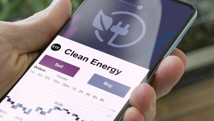 Invest in clean energy ETF, an investor buys or sell an etf fund.
