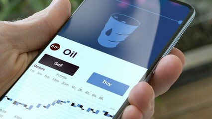 Invest in oil ETF, an investor buys or sell an energy etf fund.