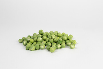 Green Peas isolated on White Background