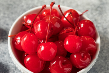Sweet Candied Red Maraschino Cherries