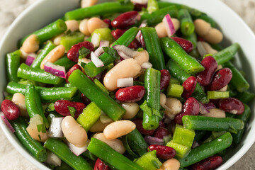 Homemade Organic Three Bean Salad