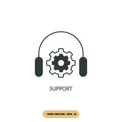 support icons  symbol vector elements for infographic web