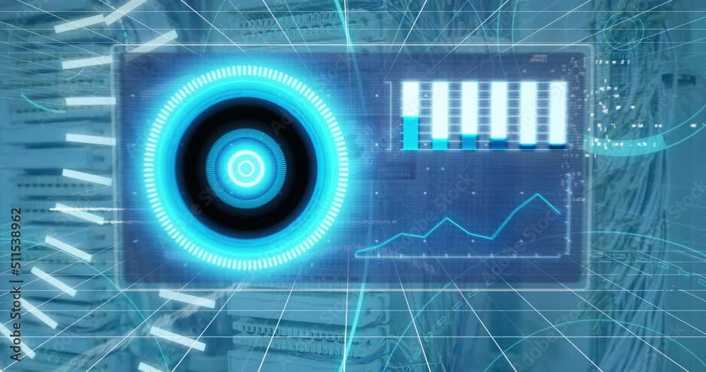 Poster animation of data processing over computer wires
