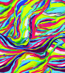 Naklejka premium printing a suitable size for a textile consisting of trams