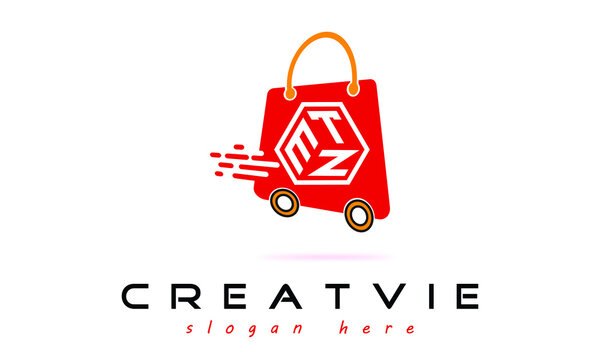 ETN three letter e- Commerce logo design vector template | monogram logo | shopping logo | wordmark logo | letter mark logo | business logo | brand logo | minimalist logo | shopify logo | symbol