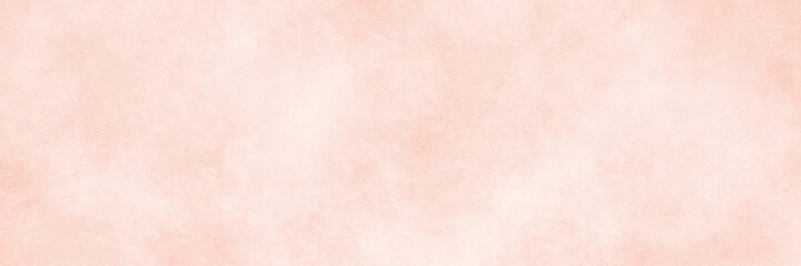 Pastel pink abstract painted watercolor aquarelle paper template design texture background banner panorama
