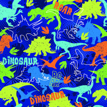 Dino pattern hi-res stock photography and images - Alamy