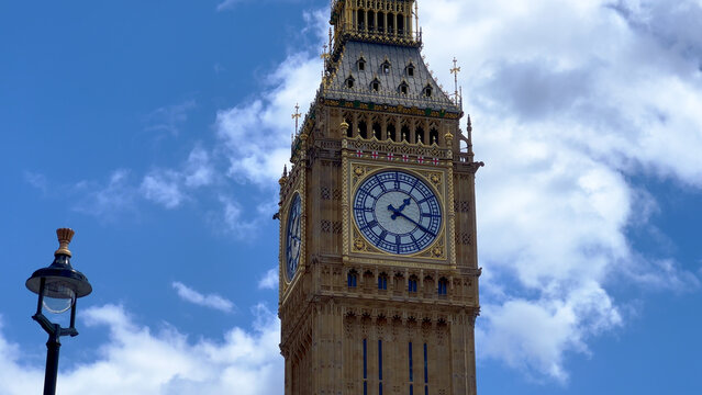 Big Ben London on a sunny summer day - travel photography