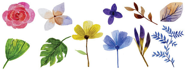 06-V-005  water colour flower 01 16-06-2022