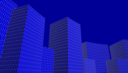 Obraz premium Abstract modern architecture 3d illustration