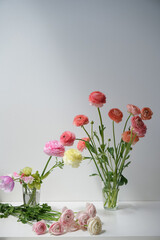Naklejka na ściany i meble bouquet of mixed flowers