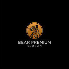 Bear premium logo icon design vector 