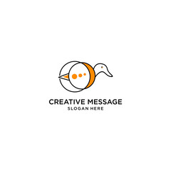 Bird logo icon design vector 