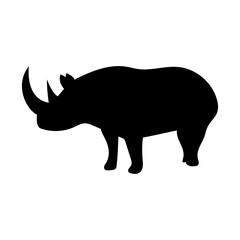 rhinoceros silhouette icon