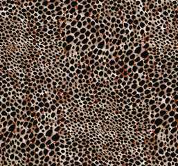 a metered pattern suitable for textiles consisting of wild animal skin