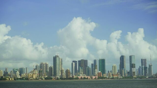 Time lapse of Mumbai Skyline, India