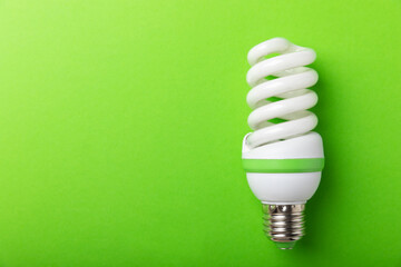 Electric light bulbs. the concept of energy efficiency. LED lamp vs incandescent lamp. Composition...