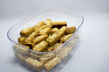 Kastengel are a Dutch cheese snack in the shape of sticks.