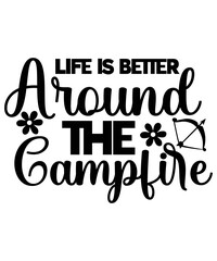 Camping Svg Bundle, Camp Life Svg, Campfire Svg, Dxf Eps Png, Silhouette, Cricut, Cameo, Digital, Vacation Svg, Camping Shirt Design,Camping Svg Png Dxf Camping SVG Bundle Happy Camper Svg Adventure 