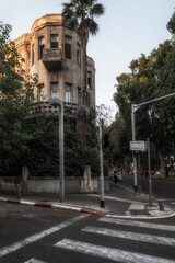 Fototapeta premium Tel-Avivs streets after sunset