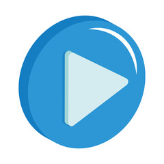 isometric play button