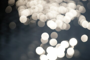 Sun reflecting in water - bokeh effect