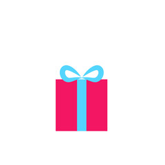 gift box decorated with colorful ribbons