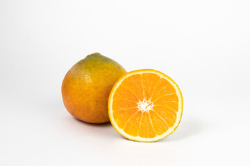 orange on white background
