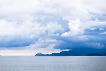 clouds over the sea