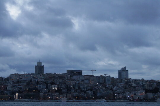 City Buldings And The Sea