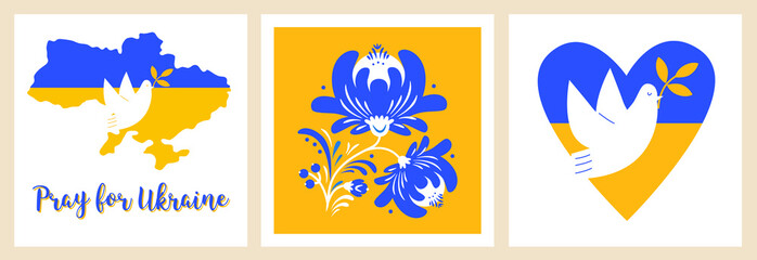 Ukraine ornament style of Petrykivka painting. Traditional paint folk flowers wreath for card, header, invitation, poster, social media, post publication. Ukrainian national embroidery.