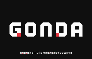 Modern stylish minimal typography alphabet capital letter logo design