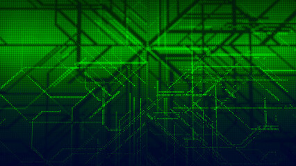 Abstract digital background. Data flow information. Concept of digital communication. Big data visualization. 3D rendering.