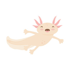 Cute axolotl icon