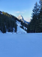 Alpes skiing snow mountains 