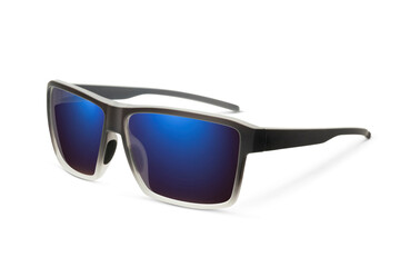 Sunglass | Blue Indigo color stylish sunglasses isolated on white background