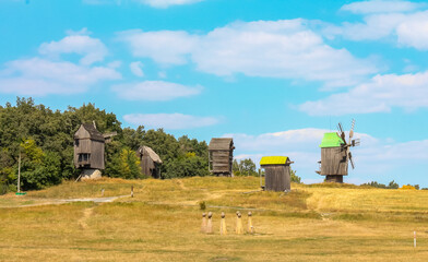 Fototapeta premium old windmill in the countryside