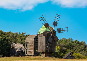 Fototapeta premium old windmill in the countryside