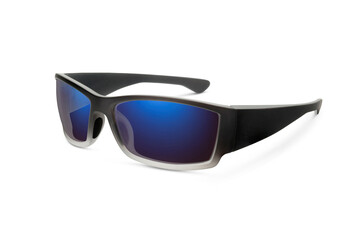 Sunglass | Blue Indigo color stylish sunglasses isolated on white background