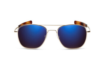 Sunglass | Blue Indigo color stylish sunglasses isolated on white background