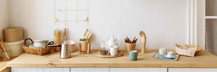 Banner kitchen interior front view