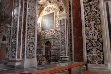 Fototapeten baroque church (gesù) in palermo in sicily (italy) © frdric